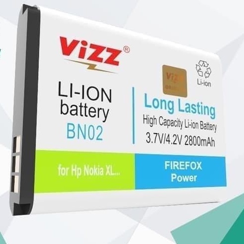 BATERAI VIZZ DOUBLE POWER FOR NOKIA BN02