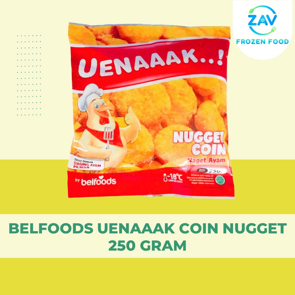 

BELFOODS UENAAAK COIN NUGGET 250 GRAM