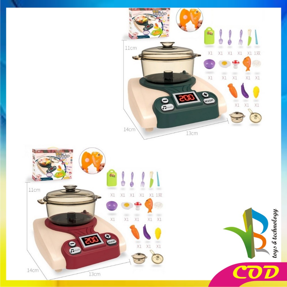 RB-M150 M152 Mainan Masak Masakan Anak Perempuan KOMPOR UAP Mainan Kitchen Set Mainan Dapur Anak