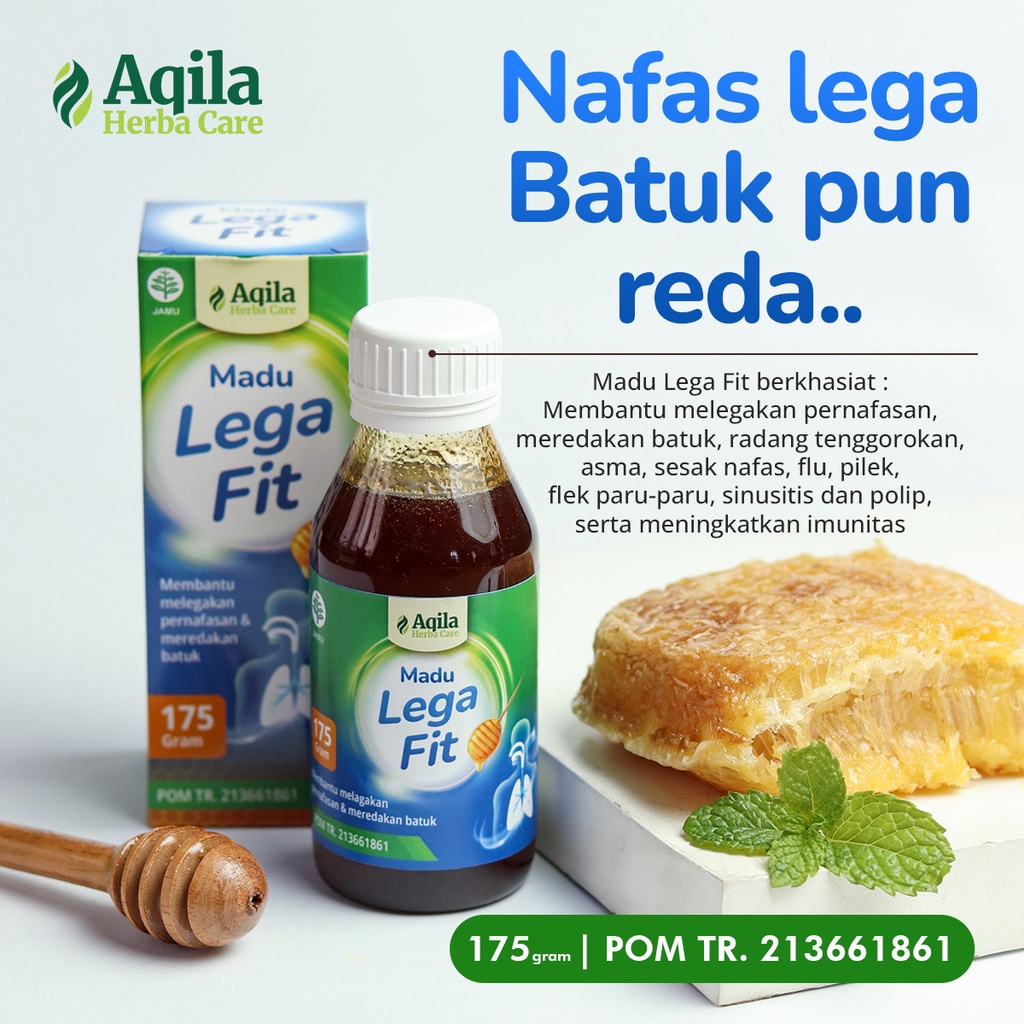 MADU LEGAFIT / LEGA FIT - Herbal Membantu Melegakan Nafas, Meredakan Batuk, Pilek, dll