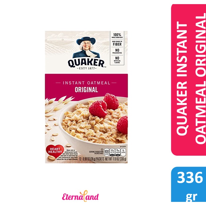 

[new] Quaker Instant Oatmeal ALL VARIANT - quaker oatmeal impor aneka rasa - Original-11.8oz