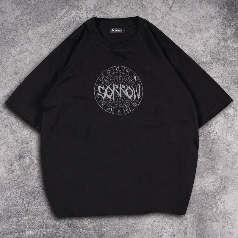[N01053] T-shirt Oversized Distro Motif SORROW