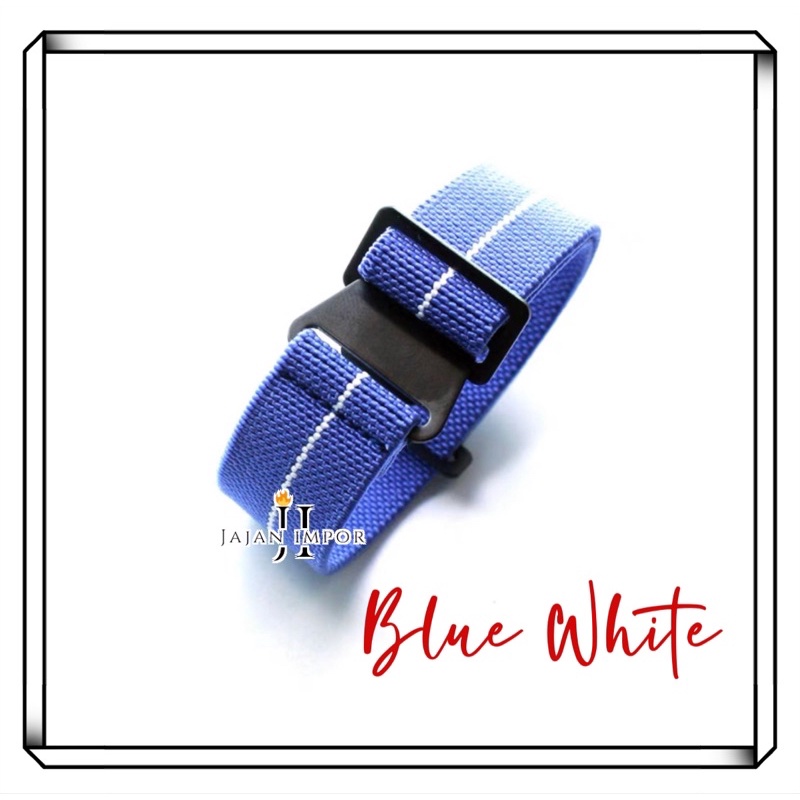 French Marine Nationale Diver Parachute Parasut Elastic Nato Strap MN 20mm 22mm for universal strap smart  watch