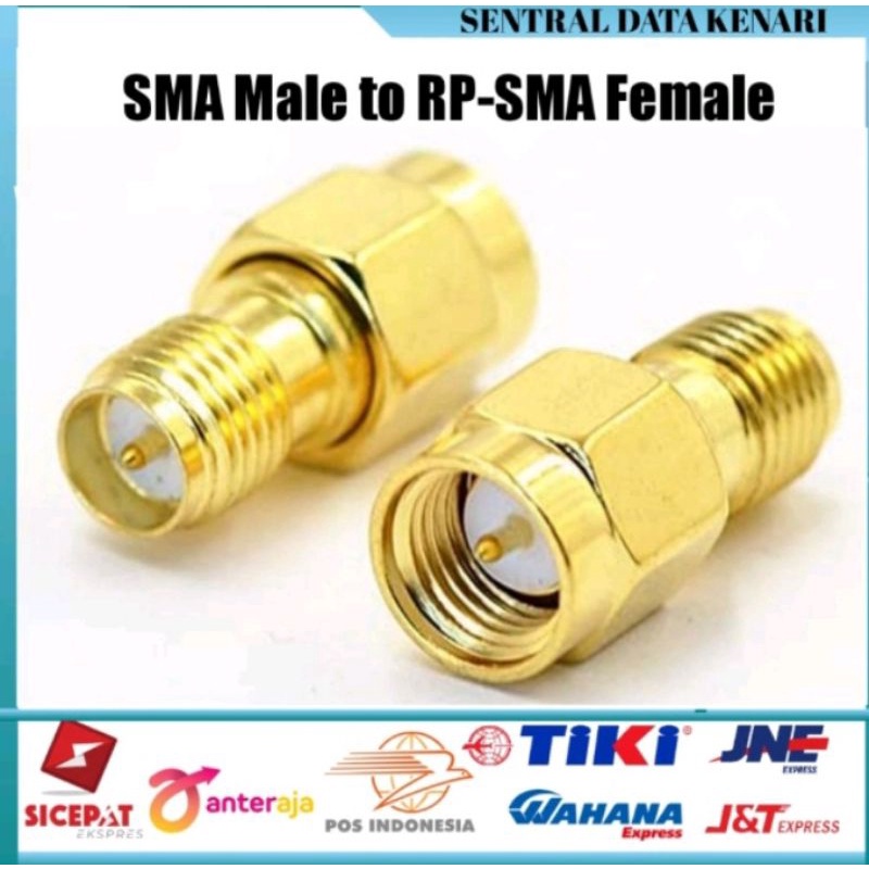 Konektor Adapter SMA male to RP SMA female