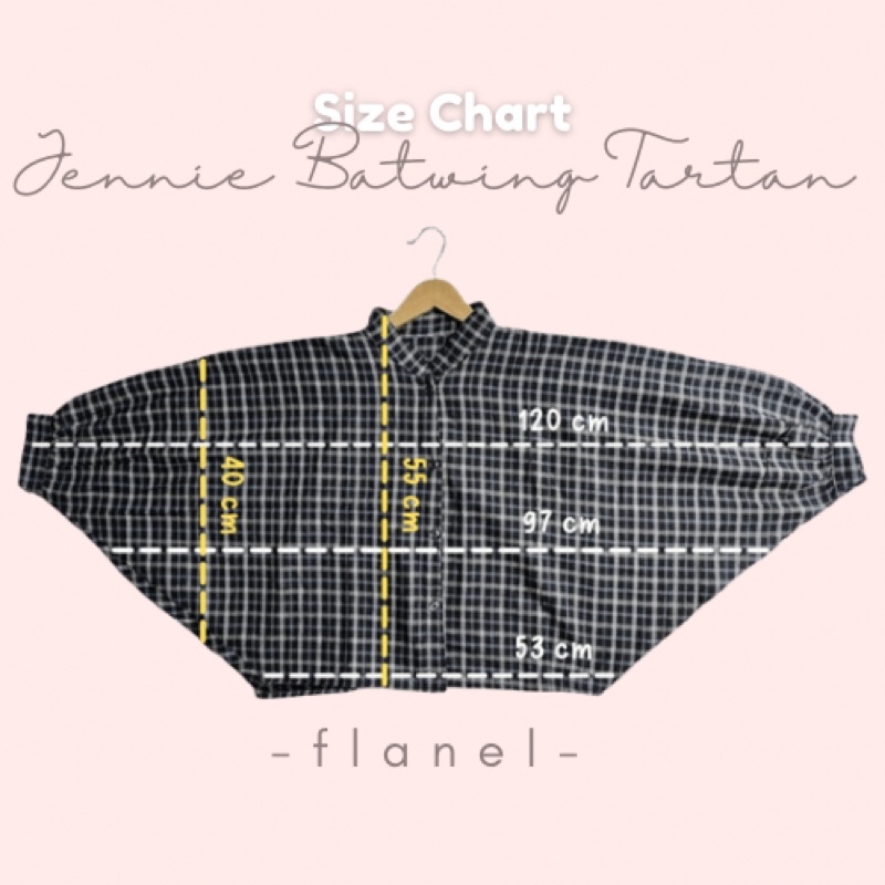 JENNIE BATWING TARTAN OVERSIZE CROP GRIDY SEMIWOOL FLANEL // KEMEJA OUTER BATWING OVERSIZE