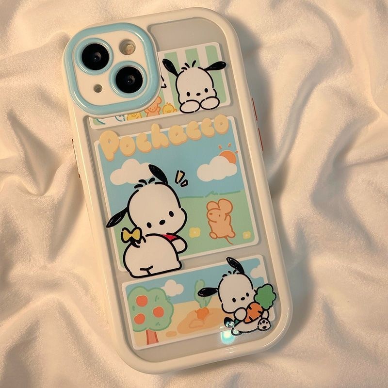 IPHONE Casing Ponsel Desain Anjing Lucu Giok Pelangi Kompatibel Dengan Iphone12 13 14 11 Pro Max X Xs Max Xr Ccdfd