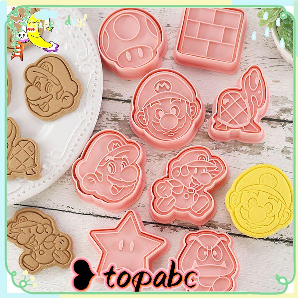 Top 8Pcs Cetakan Kue Kering Mould Lucu Kartun Plastik Dekorasi Anime