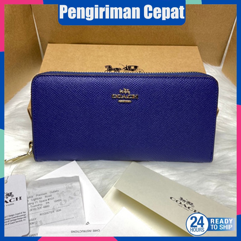 Coach 52372 Dompet  Wanita Panjang Bahan PU Leather Premium