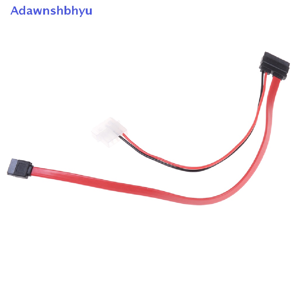 Kabel SATA slimline Adhyu7+6Pin Untuk slim latop SATA DVD+/ -RW Kabel Listrik Drive Ke PC ID