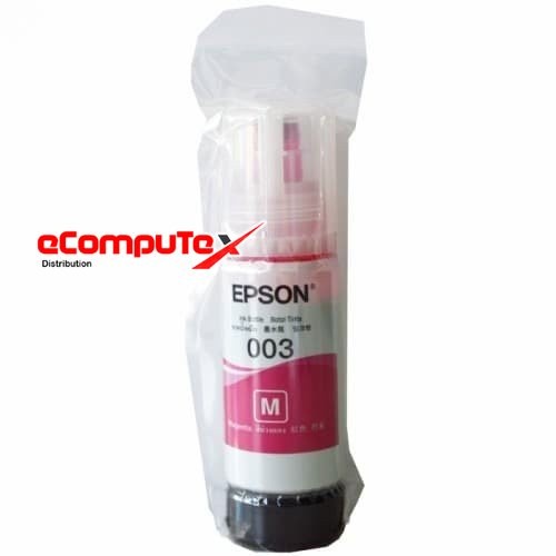 TINTA EPSON 003 MAGENTA / T003 MERAH MUDA ORIGINAL RESMI L5190 L3150