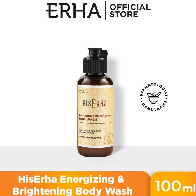 PROMO SERU (BISA COD) HisErha Energizing & Brightening Body Wash 100ml TERLARIS TERPERCAYA ORIGINAL 