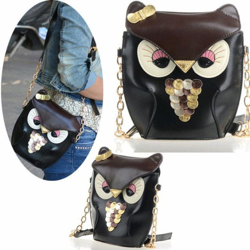 Tas selempang wanita model burung habntu/tas slingbag wanita/tas import/tas anak-anak&remaja