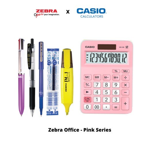 

CASIO X ZEBRA-HAMPERS KALKULATOR MX12B PULPEN SARASA FREE POUCH #ORIGINAL
