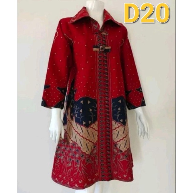 TUNIK  D20 / DRESS WANITA BATIK KAIN KATUN HALUS LAPIS FURING / TRIKOT MURAH