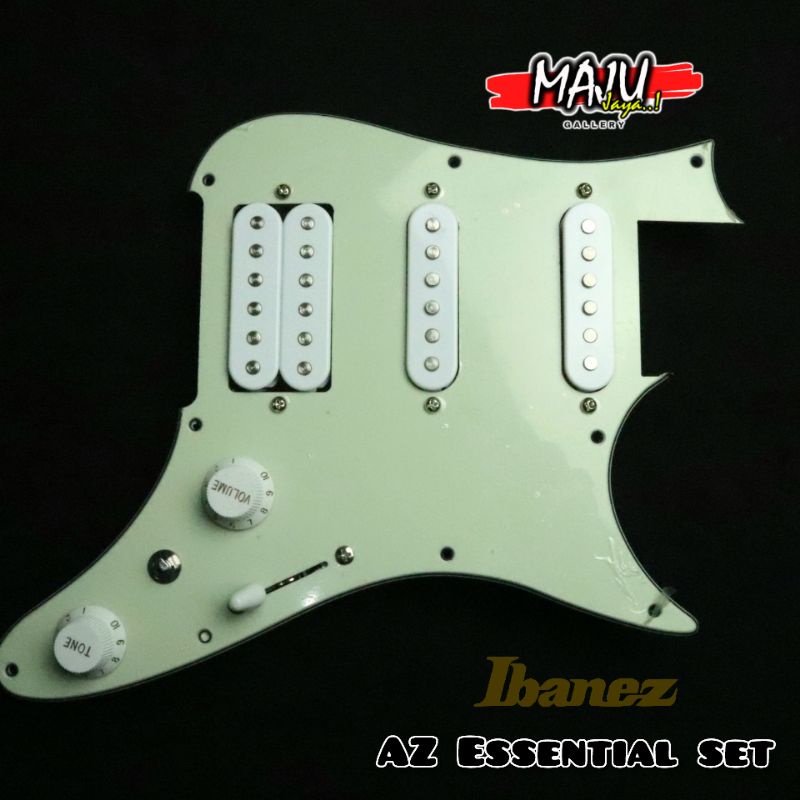 wiring pickup pickguard gitar elektrik ibz essential dynamic set