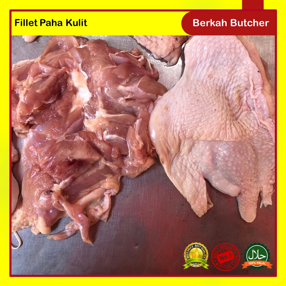 Paha Ayam Fillet Dengan Kulit - Berkah Butcher