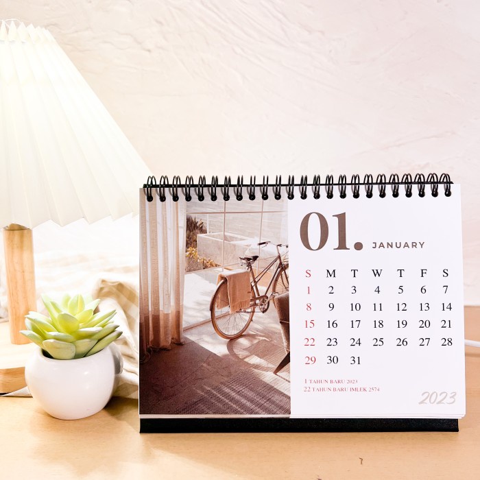 

Buruan serbu] Kalender Meja 2023 Modern 1 Aesthetic Premium/Desk Calendar Horizontal