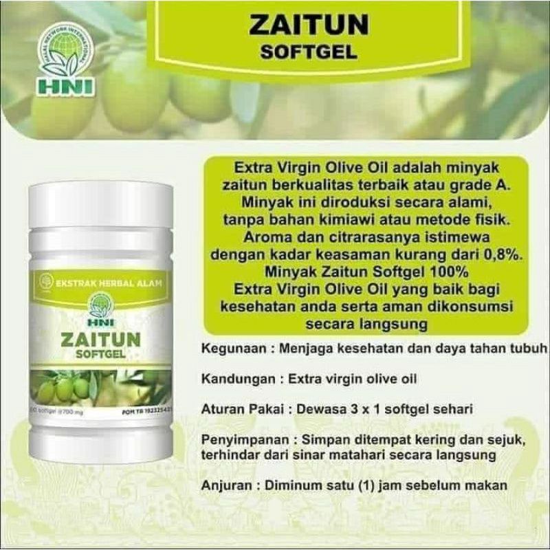Minyak Zaitun softgel HNI