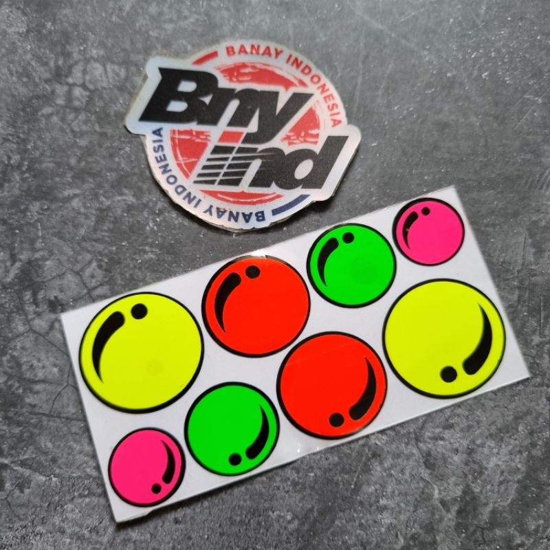 STICKER Stiker BALON BUBBLE Cutting