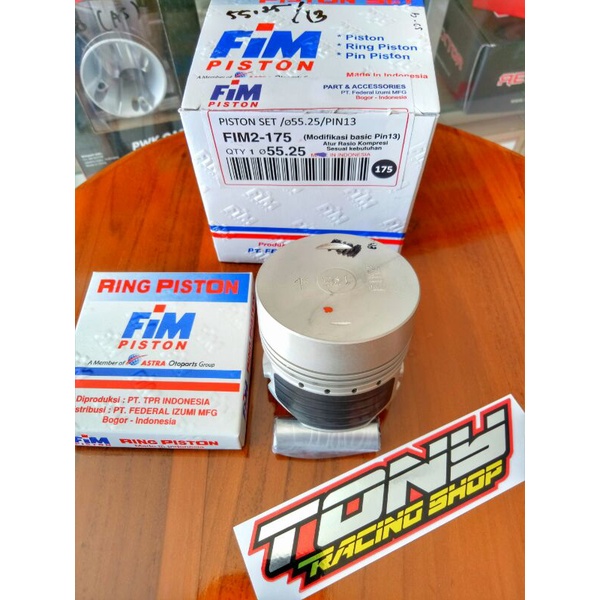 Piston FIM 55,25 Pin 13 mm (CUSTOME DOME)