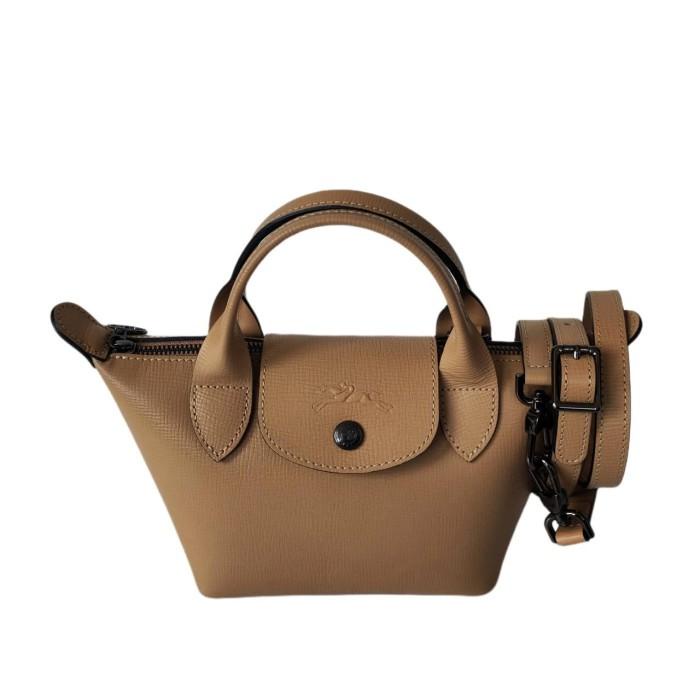 Harga longchamp hotsell cuir original