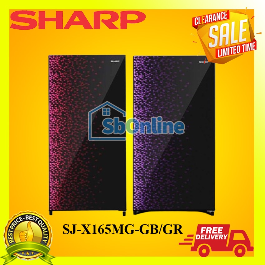 KULKAS SHARP SJ X165MG-GB/GR SHINE 1 PINTU