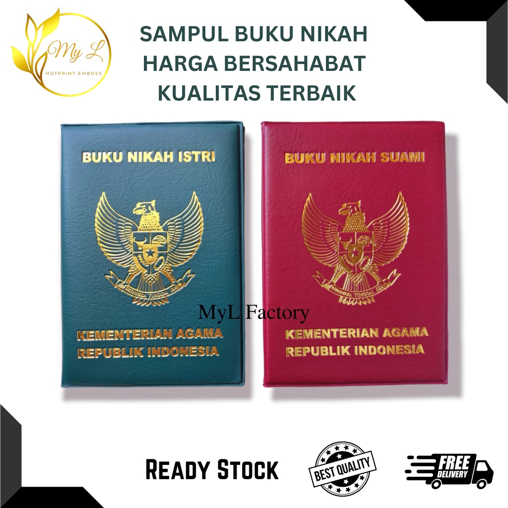 Jual Sampul Buku Nikah Suami & Istri Cover Bahan Kulit ASE TPK | Shopee