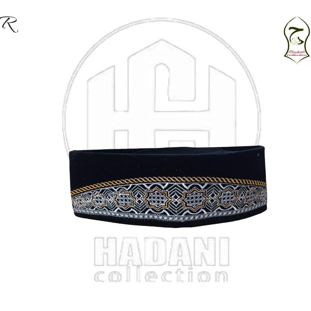 peci bordir motif/peci hitam motif/songkok motif/ peci motif random