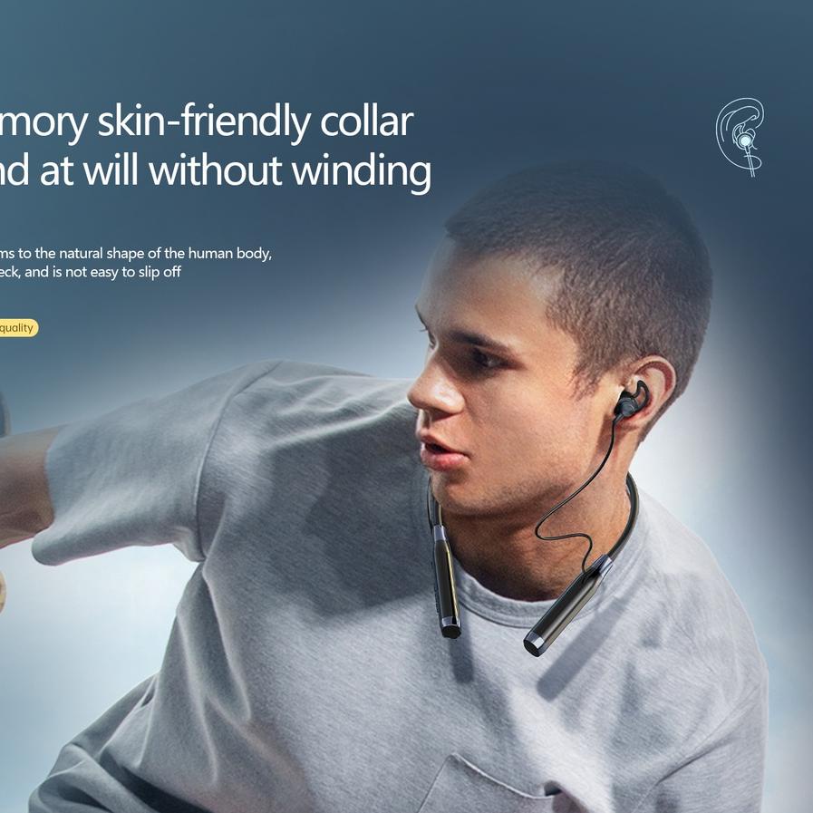 HOT SALE Earphone Headset Bluetooth Neck Strap Sport Headset With Micro SD Memory Card Slot MP3 Play