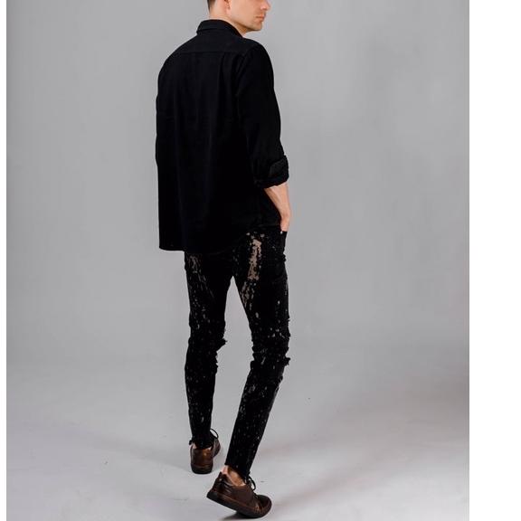 Tren Terbaru LOD.DENIM - Celana Jeans Panjang Denim BLACKSABLE BIKER