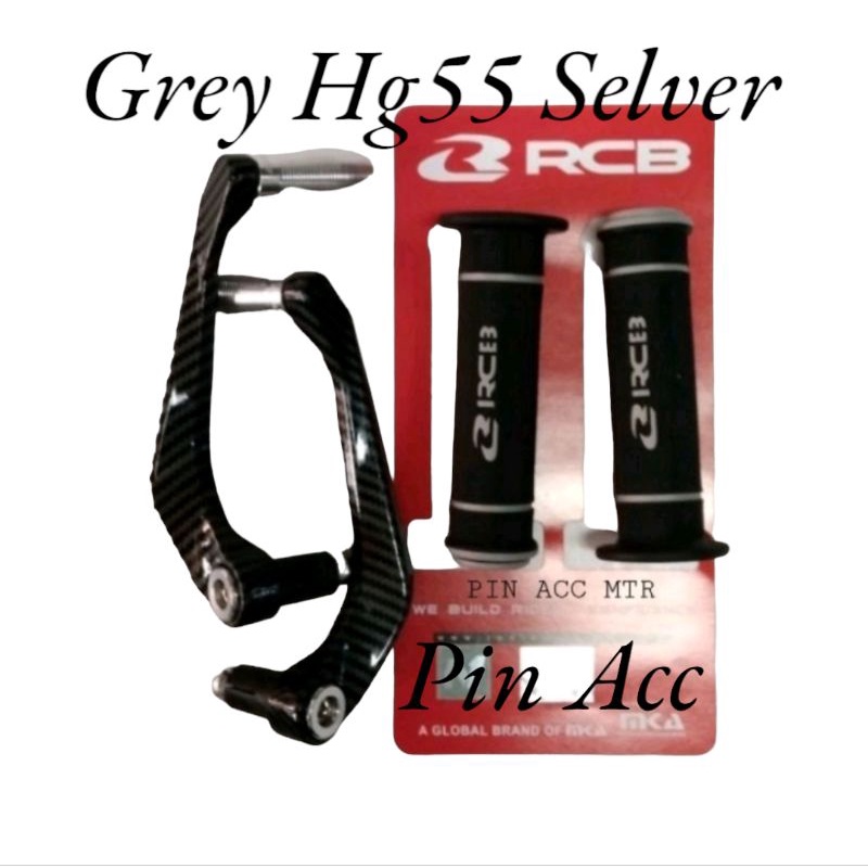 PAKET VARIASI MOTOR PROGUARD KARBON SABIT PLUS + HANGRIP RCB HG55/HG66 UNIVERSAL MOTOR