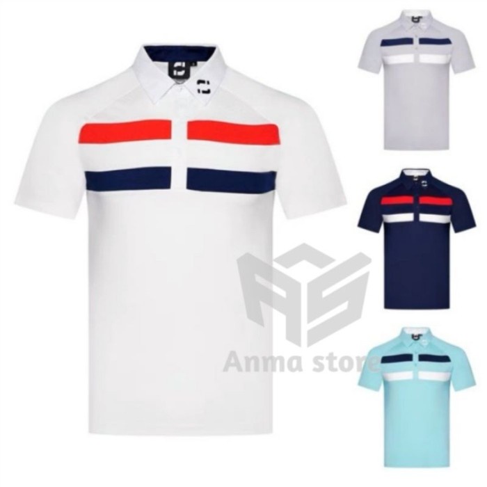 Harga Murah Kaos Kerah Polo Shirt Golf Fj Big Strip