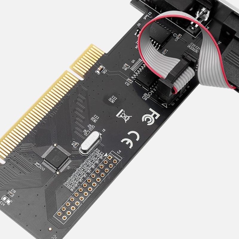 Btsg PCI Ke Dua Port Serial RS232 Kartu Ekspanding Komputer Industrial Control Untuk PC