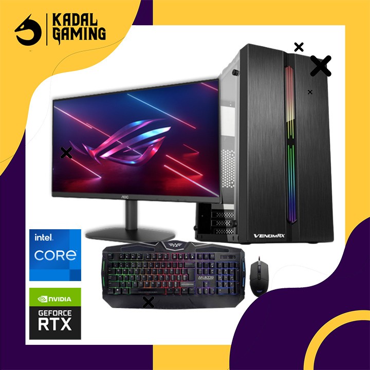 PC GAMING RENDER INTEL CORE I5 10400F|RTX 3050 8GB / 2060 6GB FULLSET