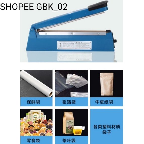 COD 1 KG IMPULSE SEALLER 200 MM 20 CM ALAT PRESS PLASTIK SEALER PEREKAT PRES PLASTIK SNACK JAJANAN