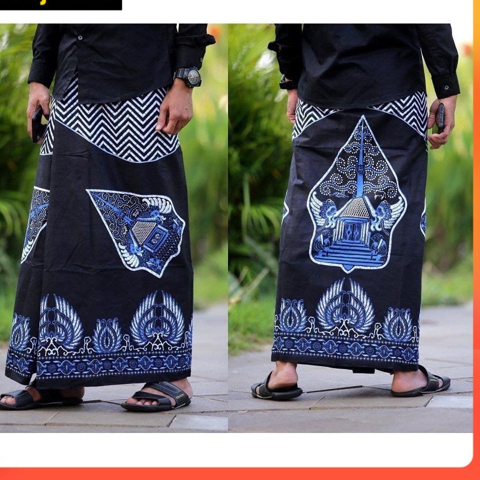 Sarung Batik Wayang Sarung Batik Pria Sarung Batik Sarung Motif Batik Sarung Hitam MB [TKL.21De22e]