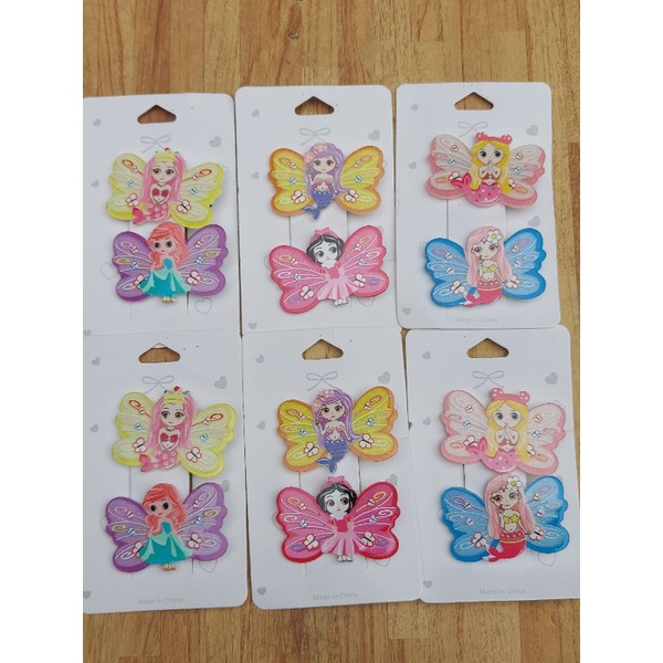 [ULTRATOYS] JEPIT RAMBUT ANAK SET ISI 2 PRINCESS IMPORT LUCU