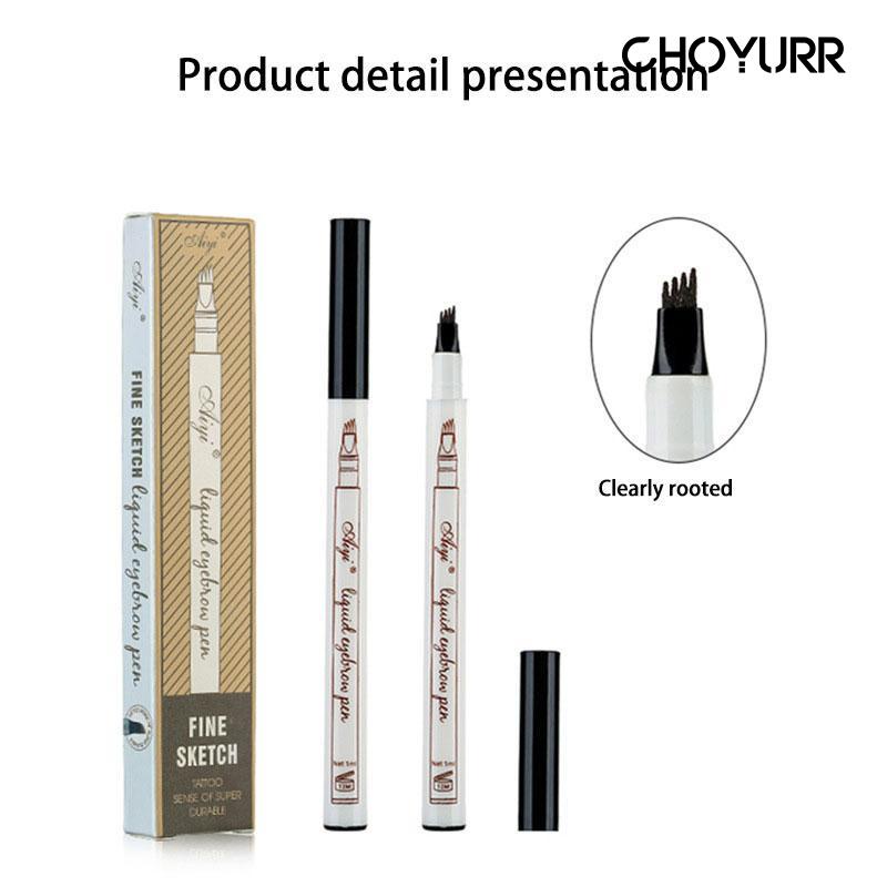 【COD】Eyebrow Pensil Alis Waterproof 4 Fork Tip Original Eyebrow Korea Pensil Alis Eyebrow Kosmetik Mata Pensil Alis Tahan Air Tahan Lama-CH