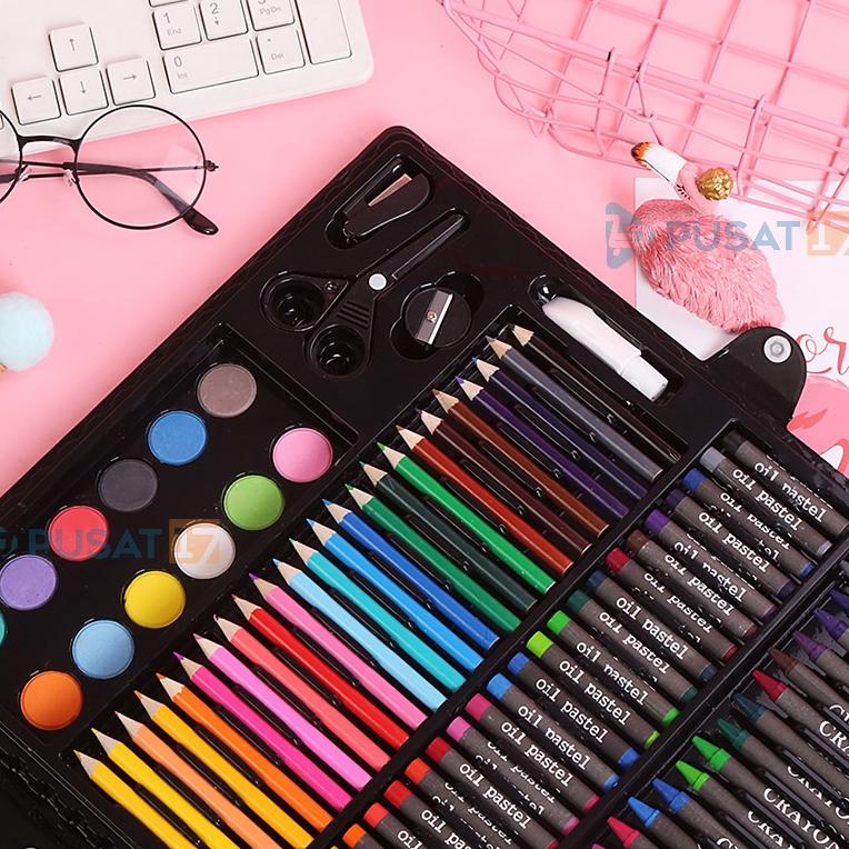 

[C-K2K-➸] PUSAT17 ALAT TULIS SET CRAYON COLOURING SET 150PCS / ART SET 150PCS PENSIL WARNA SET ALAT LUKIS ANAK KRAYON SET_viral