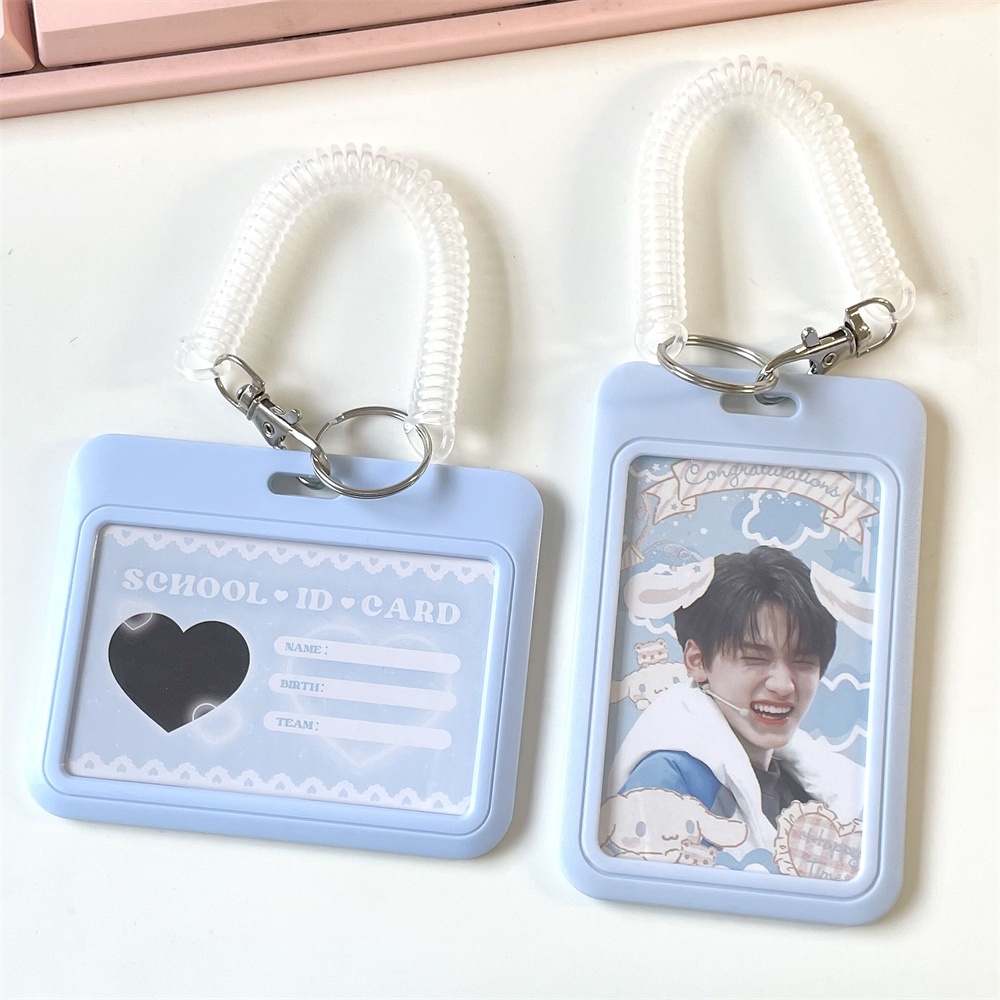 Holder Pelindung Kartu Kredit / ID / Foto Bahan MINKYS Warna Biru / Pink