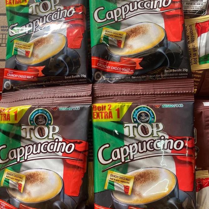 

[PRODUK ZI60T] [1 RENCENG 15 SACHET] Top Kopi CAPPUCCINO Coffee Instant Bubuk 25 gr Cappucino 25gr Capuccino Capucino Coffee Powder Instan Renteng Bungkus WQA