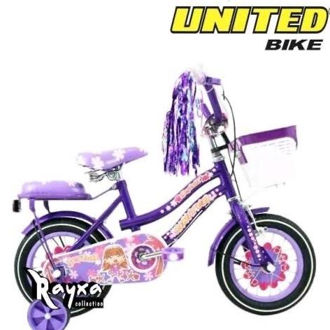Sepeda Anak Mini United Joyfull 12 Inch Cewek Keranjang Boncengan New #Original