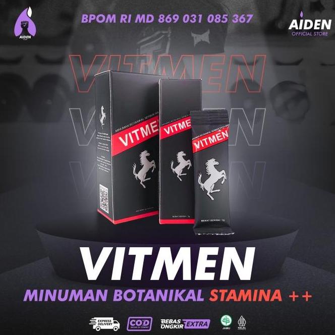 Minuman Serbuk VITMEN Original Obat Penambah Sperma Kuat Tahan lama