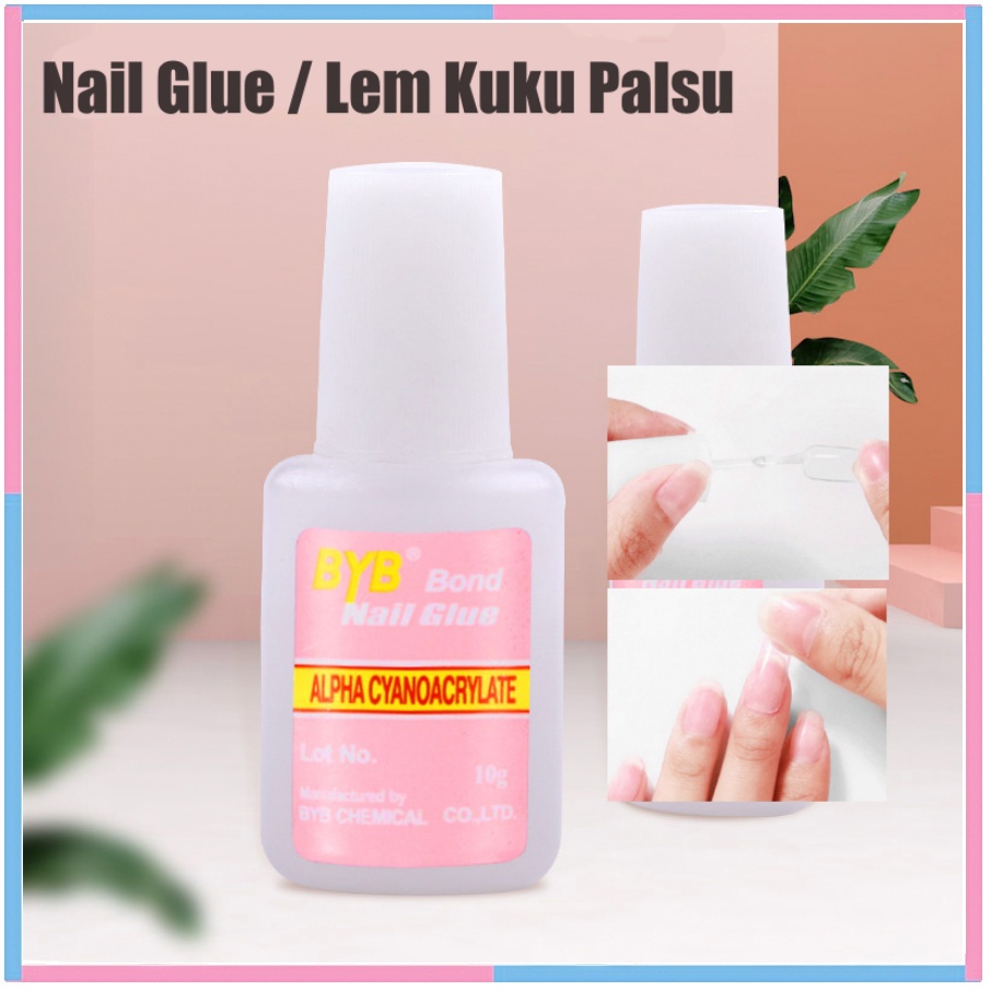 Lem Kuku palsu / nail Glue 10gr Nail Art Glue Nail Accessories Glue / lem aksesoris kuku KU050