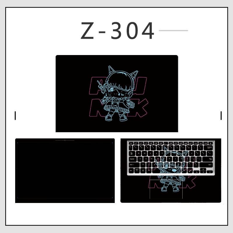 Stiker Vinyl Pelindung Komputer Laptop Warna Solid Motif Kartun Untuk ASUS FX506HM VivoBook Pro15 K6500Z M3502R VivoBook Pro 14 K6400Z M3401Q Casing Pelindung