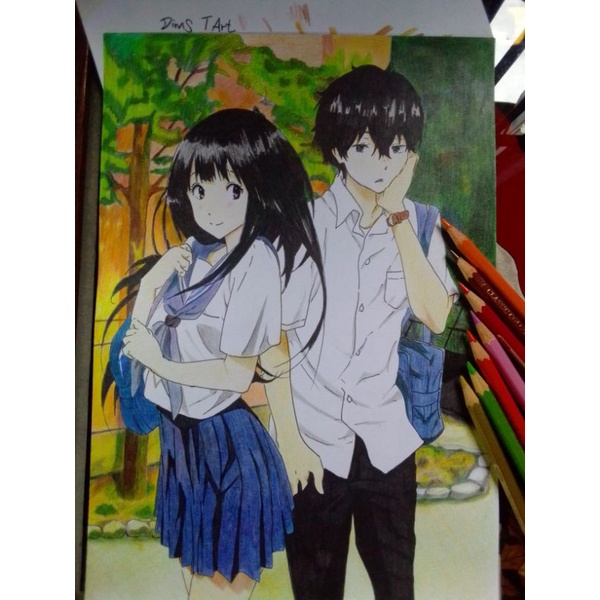 

Jasa gambar anime custom berwarna A4 full colour