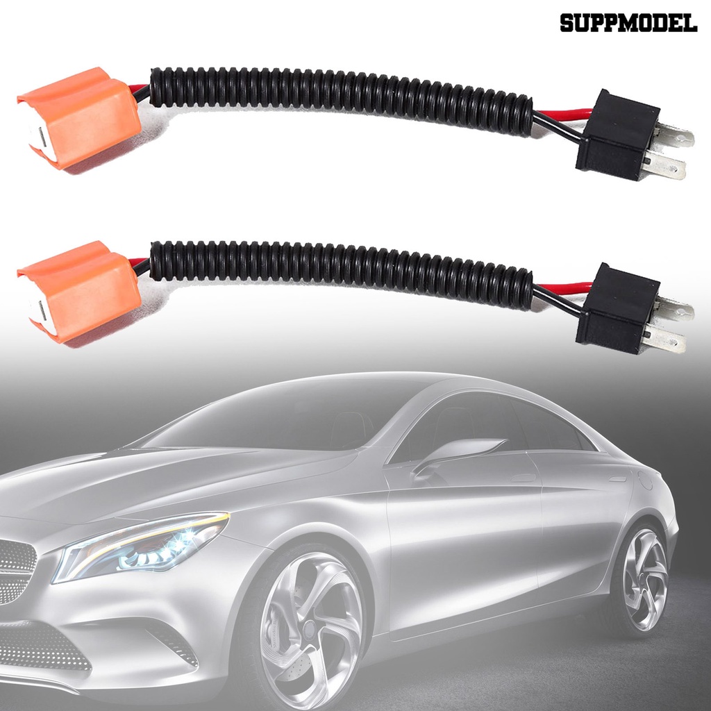 [Auto] 2pcs Konektor Konversi Lampu Depan Keramik H7 Fog Light Wiring Harness Adapter