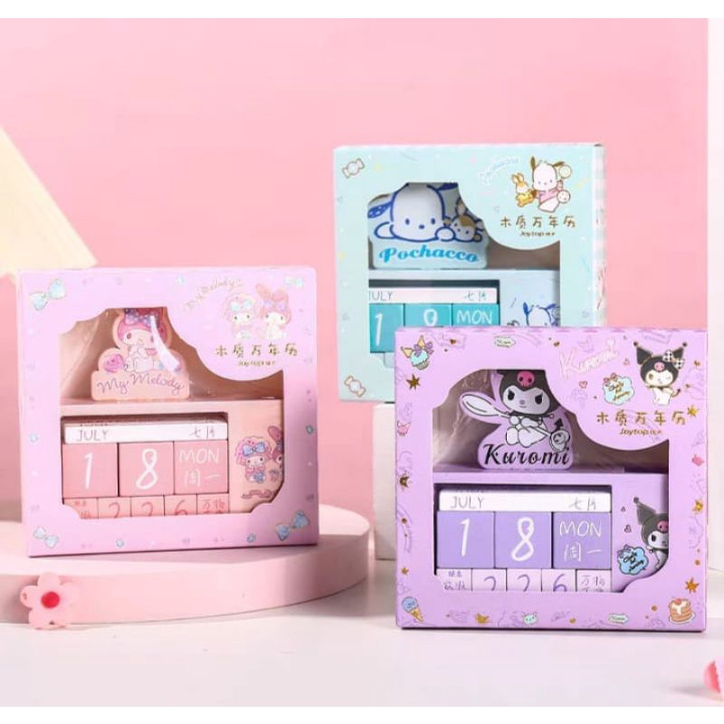 

KALENDER KAYU / KALENDER MEJA CINNAMOROLL / KALENDER MY MELODY