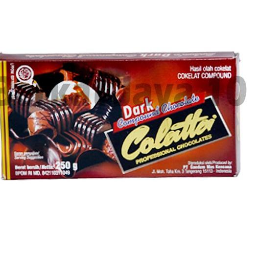 

12.12 BRANDS FESTIVAL COLATTA DARK 250 Gram Colata Compound Chocolate Coklat Batang MURAH Collata 