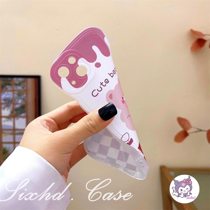 Realme Soft Case Desain Kartun Beruang 50A 50i 6i 50A Untuk C35 C31 C30 C25Y C21Y C15 C12 C11 C25s C21 C20A C17 C3 C3 9Pro + 9i 7i 8i